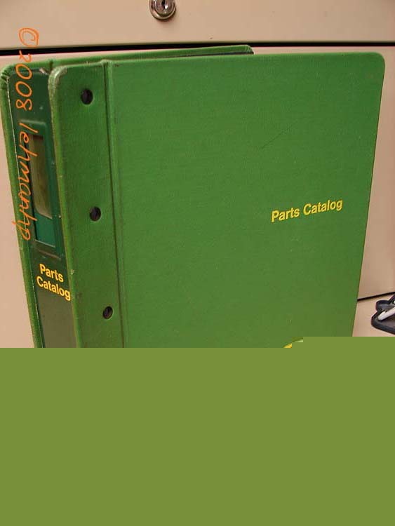 John deere model 60 tractor parts catalog w/binder