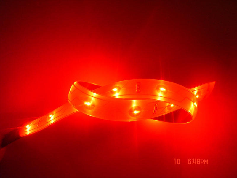 12V 30CM waterproof flexible 15P red 0603 smd led strip