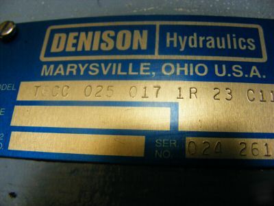 Denison hydraulic pump / motor T6CC abex pumps motors