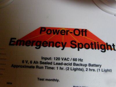 Western safety emergency dual spotlight 