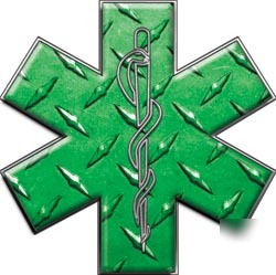 Emt ems mfr medic decal reflective 4