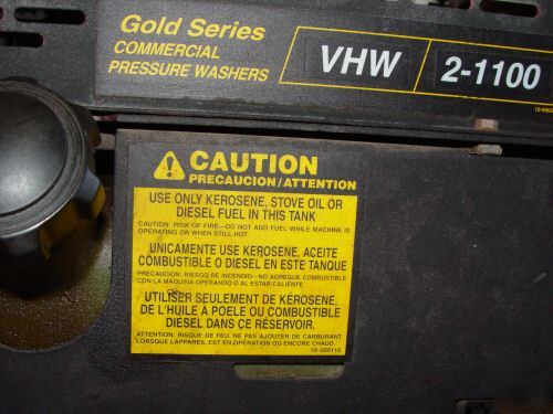 Landa steam cleaner 1000 psi pressure washer vhw 2-1100