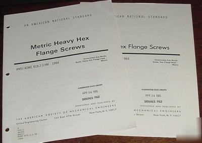 Asme/ansi standard lot metric hex flange screws