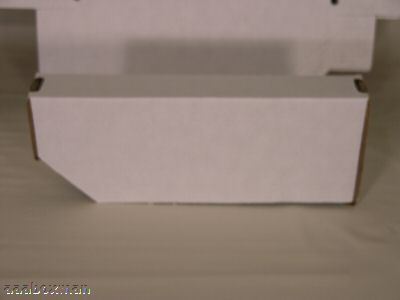 Bin boxes 2 x 12 x 4.5 in white corrugated 50 aaa box