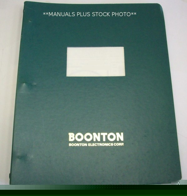 Boonton 9200A op/service manual - $5 shipping 