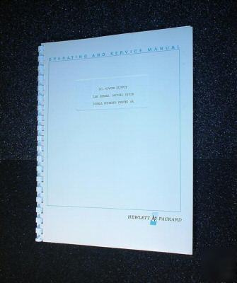 Hp 6202B original operators - service manual