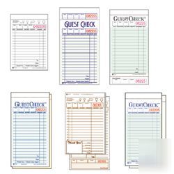 Guestchecks restaurant guest check pads-ntc 3516