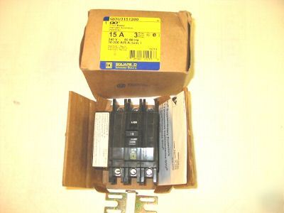 QOU3151200 square d 3P 15A aux. contacts brackets free