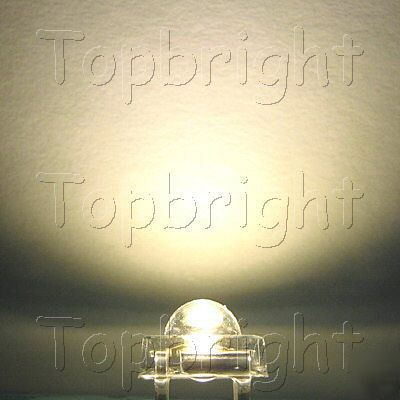 500 pcs 5MM 20000MCD super flux warm white led free r