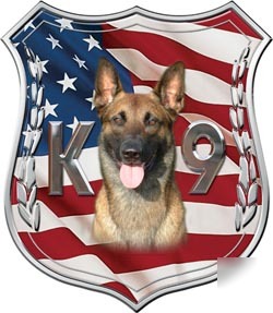 Police badge decal reflective 6