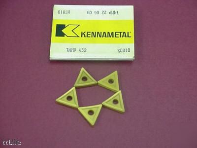 10PC tnmp 432 gr KC810 kennametal carbide lathe insert