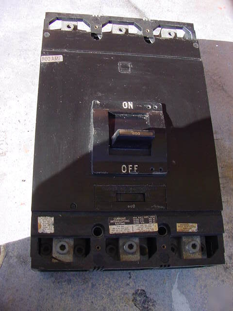800 amp circuit breaker master switch square d used