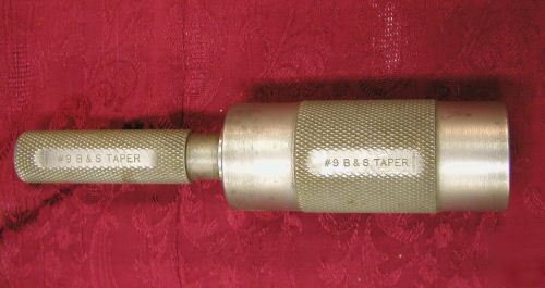 Brown & sharpe no. 9 taper gages
