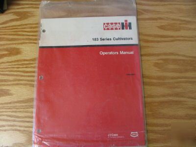 Case 183 series cultivator operators manual