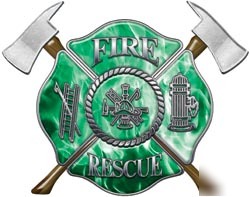 Firefighter decal reflective 6