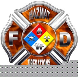 Firefighter hazmat decal reflective 6