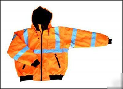 Hi-viz class iii orange jacket - lg