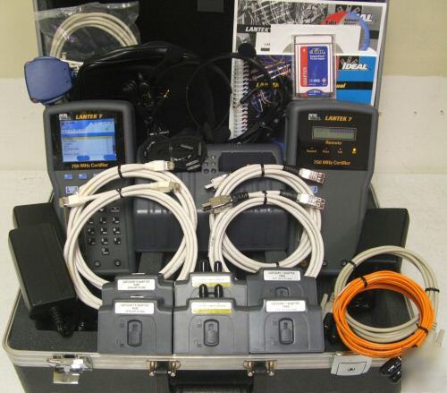 Ideal lantek 7 750MHZ CAT6 & multimode cable certifier