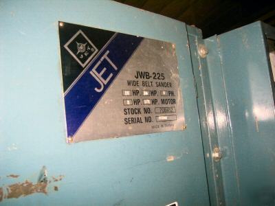 Jet ( jwb 225 ) 2-head wide belt sander