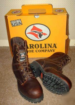 Menâ€™s ins. 8â€ safety toe lace up boots size 8.5D :