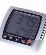 New testo 608-H1 large display temp & rh meter min/max 