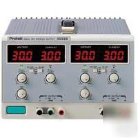 Protek 3032B - dual output power supply with digital di