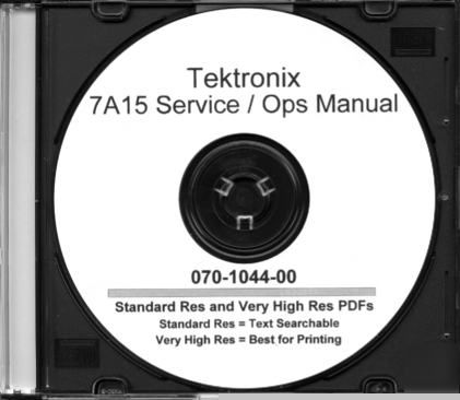 Tek 7A15 svc / op manual 2 res+A3+A4+textsearch+ extras