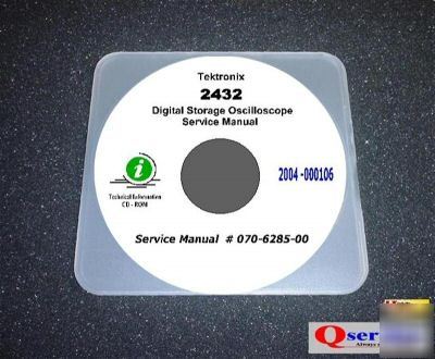 Tektronix tek 2432 oscilloscope service manual cd 