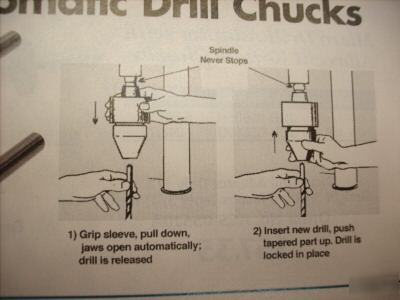 Wahlstrom automatic drill chuck
