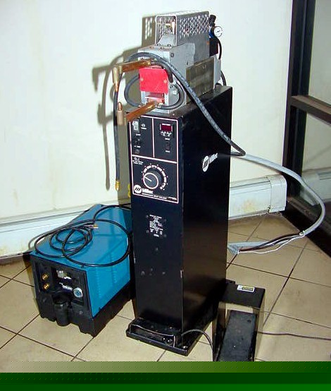 2007 miller ssw-2020-att 20 kva spot welder w/chiller