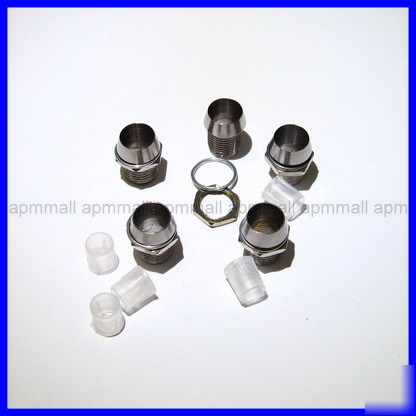 50X copper chrome plated 5MM led s mount holder case