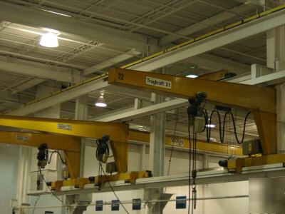 Demag 2000 kg crane 2 ton hoist jib gantry overhead