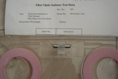 Jdsu dual stage fiber optic isolator/low loss series