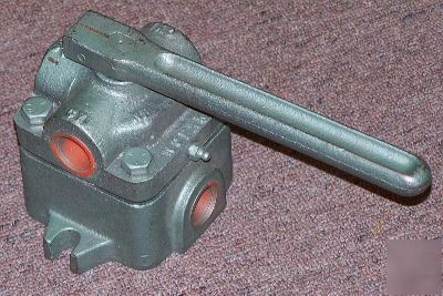 Nopak hand control valve - 4 way 1 inch ports