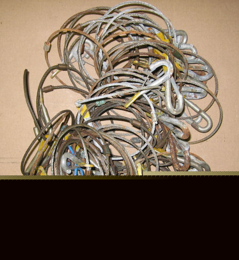 Steel cable parachute ring clip military surplus 100 pc