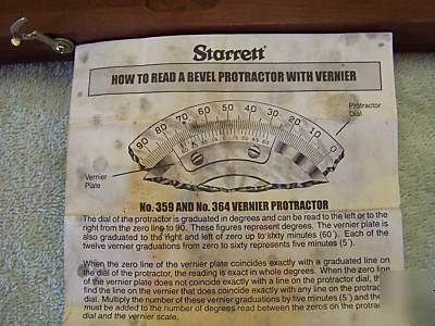 TW0 starrett protractors