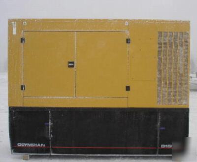 150KW olympian diesel generator - enclosed w/ base tank