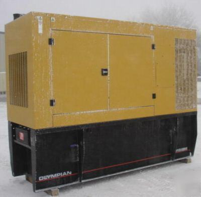 150KW olympian diesel generator - enclosed w/ base tank
