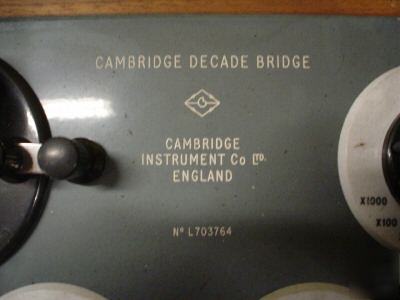 Cambridge decade bridge - type 43379 no. L703764 - vgc 