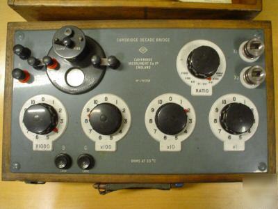 Cambridge decade bridge - type 43379 no. L703764 - vgc 