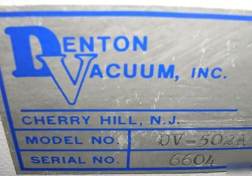 Denton vacuum dv-502A e-beam evaporator, sputtering,502