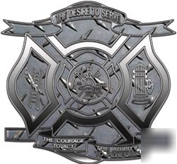 Firefighter decal reflective 12