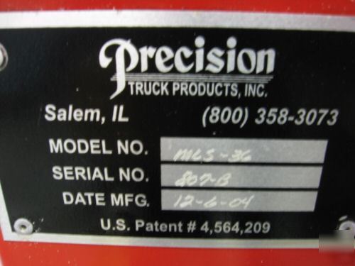 Hydraulic toe jack system precision truck equipment 