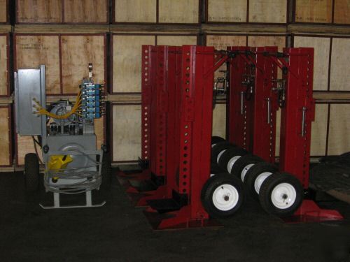 Hydraulic toe jack system precision truck equipment 