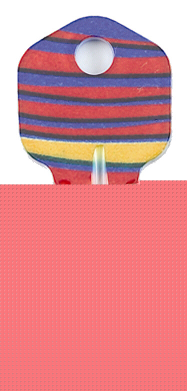 Kwikset lock color key blank blanks KW1 - rainbow