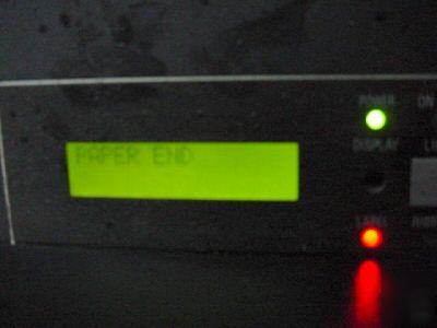 Labeler printer weber sato printhead w/ stand powers up