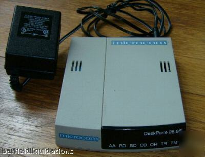 Micrcom 115703008-a deskporte 28.8S modem w/ power