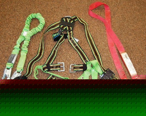 Miller duraflex safety harness E650-4 with lanyards