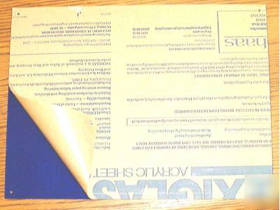 New cobalt blue acrylic plexiglas sheet 12 x 30 