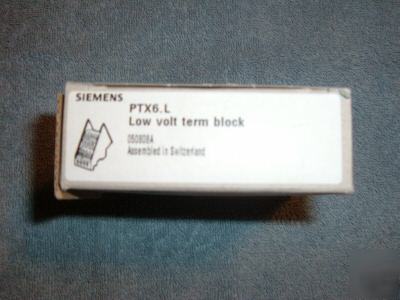 New siemens PTX6.l apogee landis low voltage